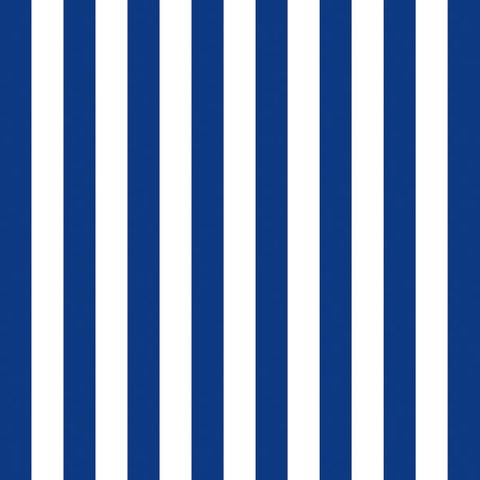 Ambiente - Paper Napkins - Pack of 20 - Luncheon Size - Stripes Navy Blue