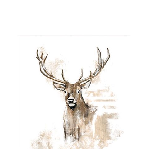 Ambiente - Paper Napkins Christmas - Pack of 20 - Cocktail Size - Antlers