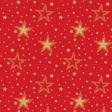 Ambiente - Paper Napkins Christmas - Pack of 20 - Luncheon Size - Night Sky Gold/Red