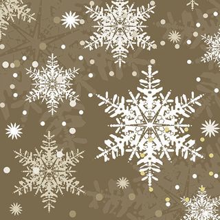 Ambiente - Paper Napkins Christmas - Pack of 20 - Luncheon Size - Snowflakes Gold