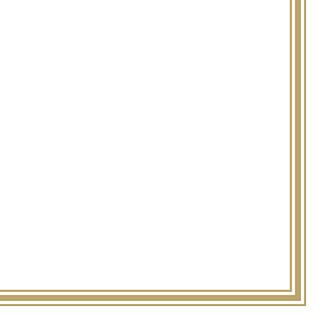 Ambiente - Paper Napkins Christmas - Pack of 20 - Luncheon Size - Lea White/Gold
