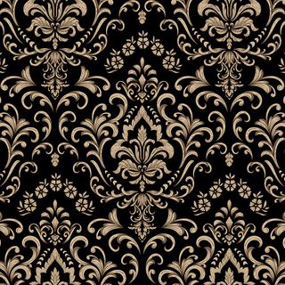 Ambiente - Paper Napkins Christmas - Pack of 20 - Luncheon Size - Baroque Ornament Black