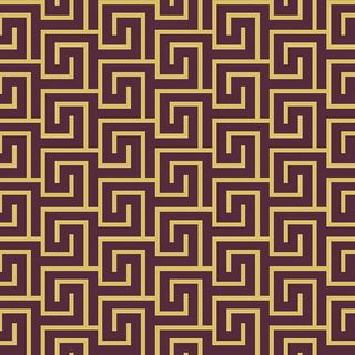 Ambiente - Paper Napkins Christmas - Pack of 20 - Luncheon Size - Greek Key Bordeaux/Gold