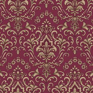 Ambiente - Paper Napkins Christmas - Pack of 20 - Luncheon Size - Baroque Ornament Bordeaux