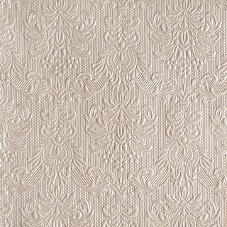 Ambiente - Paper Napkins - Pack of 15 - Luncheon Size - Elegance Pearl Taupe