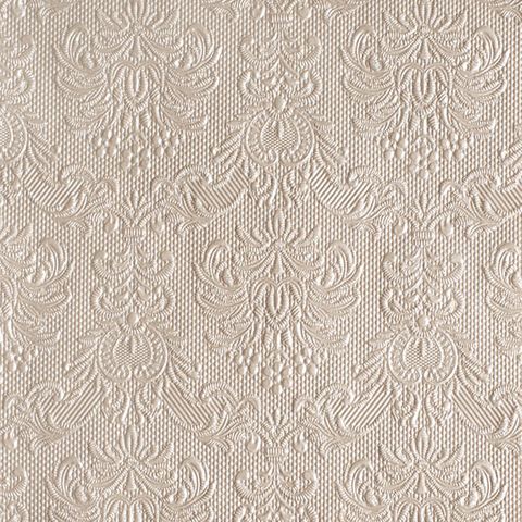 Ambiente - Paper Napkins - Pack of 15 - Luncheon Size - Elegance Pearl Taupe