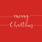 Ambiente - Paper Napkins Christmas - Pack of 20 - Luncheon Size - Christmas Note Red