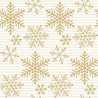 Ambiente - Paper Napkins Christmas - Pack of 20 - Luncheon Size - Falling Crystals Gold