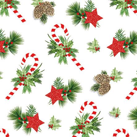 Ambiente - Paper Napkins Christmas - Pack of 20 - Luncheon Size - Ornaments for Christmas