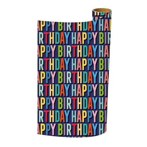 Legami - Wrapping Paper 2 Metre Roll - Happy Birthday