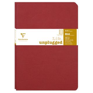 Clairefontaine - My Essentials - Pack of 2 Stapled Notebooks - A4 - Ruled with Margin - Red