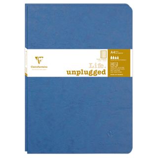 Clairefontaine - My Essentials - Pack of 2 Stapled Notebooks - A4 - Ruled with Margin - Blue