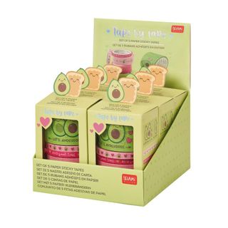 Set Of 5 Paper Sticky Tapes - Tape By Tape Kit 6Pcs@$5.90+GST - Avocado