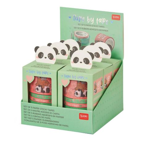 Set Of 5 Paper Sticky Tapes - Tape By Tape Kit 6Pcs@$5.90+GST - Cute Animals