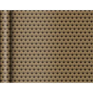 Clairefontaine - Tiny Roll Wrap - 70gsm Raw Kraft - 5m x 0.35m - Black Art Deco