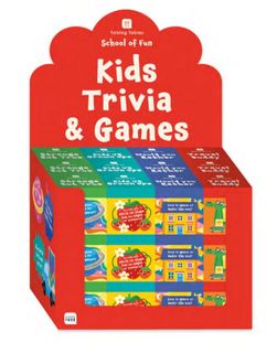 Talking Tables - School of Fun - Kids Trivia & Games - Display Pack of 36 Units