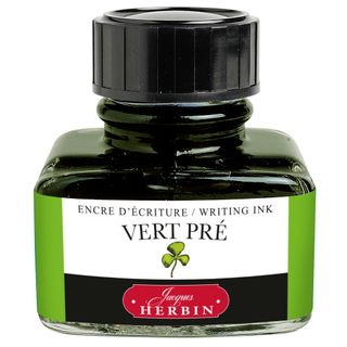 Jacques Herbin - D Writing Ink - 30mL Bottle - Vert Pre (Meadow Green)