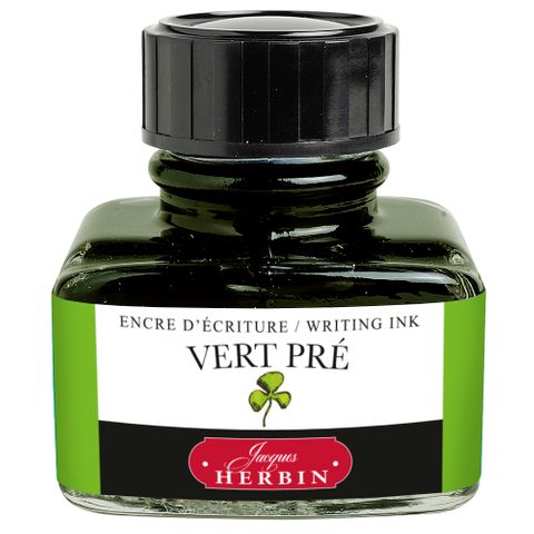 Jacques Herbin - D Writing Ink - 30mL Bottle - Vert Pre (Meadow Green)