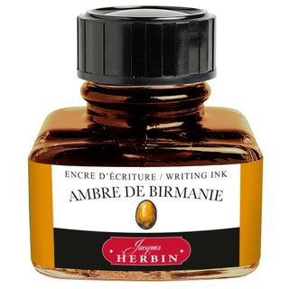 Jacques Herbin - D Writing Ink - 30mL Bottle - Ambre de Birmanie (Burmese Amber)