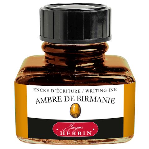 Jacques Herbin - D Writing Ink - 30mL Bottle - Ambre de Birmanie (Burmese Amber)