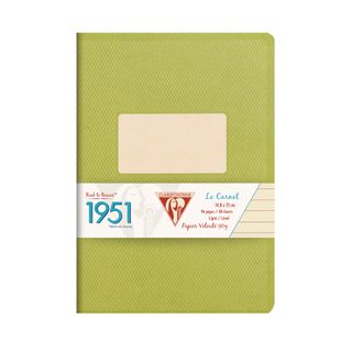Clairefontaine - 1951 - Stapled Notebook - A5 - Ruled - Green