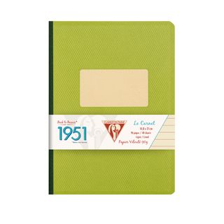 Clairefontaine - 1951 - Clothbound Notebook - A5 - Ruled - Green