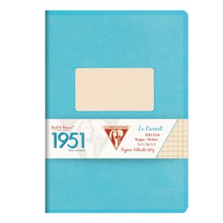 Clairefontaine - 1951 - Clothbound Notebook - A5 - Ruled - Turquoise