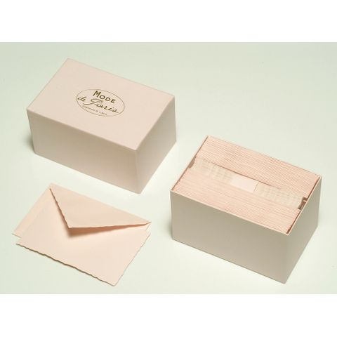 G.Lalo - Mode de Paris - Box of 30 Note Cards & Envelopes - Pink