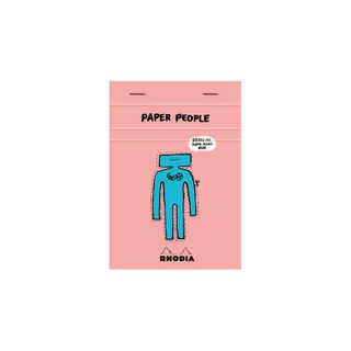Rhodia x Jean Jullien - 'Paper People' 90th Anniversary Collection - No. 13 Top Stapled Notepad - A6 - 5 x 5 Grid