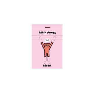 Rhodia x Jean Jullien - 'Paper People' 90th Anniversary Collection - No. 11 Top Stapled Notepad - A7 - 5 x 5 Grid