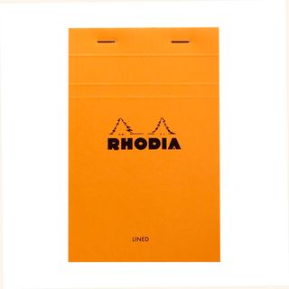 Rhodia - No. 14 Top Stapled Notepad - 11 x 17cm - Ruled - Orange