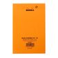 Rhodia - No. 14 Top Stapled Notepad - 11 x 17cm - Ruled - Orange