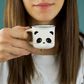 Legami - Espresso For Two - Set of 2 New Bone China Coffee Mugs 50 mL - Panda