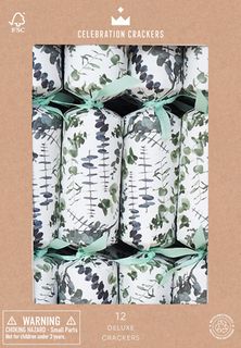 Celebration Crackers - Deluxe Crackers - 12 Inch - Eucalyptus Leaves - Box of 12