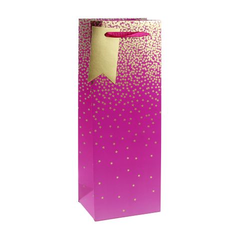 Eurowrap - Pink Ombre - Bottle Gift Bag