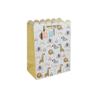 Eurowrap - Baby Birthday Animals - Medium Gift Bag