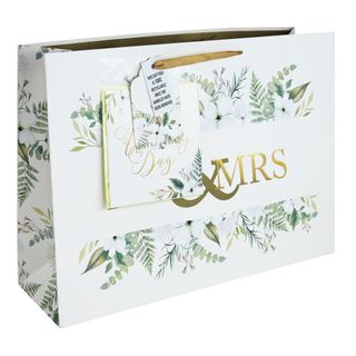 Eurowrap x Jeff Banks - Mr & Mrs - Super Shopper Gift Bag With Card