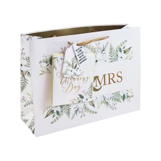 Eurowrap x Jeff Banks - Mr & Mrs - Shopper Gift Bag With Card