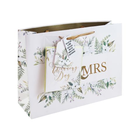 Eurowrap x Jeff Banks - Mr & Mrs - Shopper Gift Bag With Card