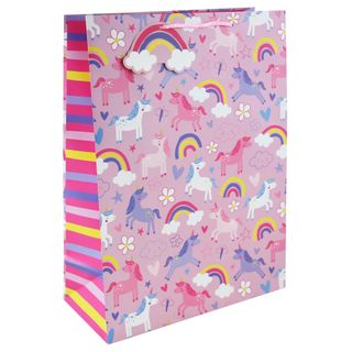 Eurowrap - Rainbows & Unicorns - Extra Large Gift Bag