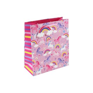 Eurowrap - Rainbows & Unicorns - Medium Gift Bag