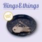 Legami Ceramic Plate - Rings & Things - Stars