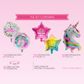 Legami Set of 5 Birthday Party Balloo - Let's Party! - Unicorn