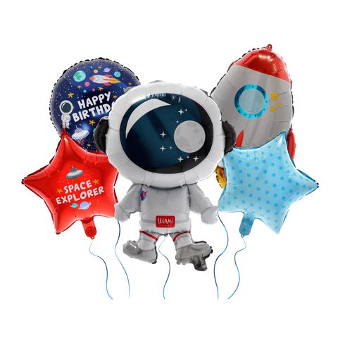 Legami - Set of 5 Birthday Party Balloon - Let's Party! - Space