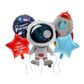 Legami Set of 5 Birthday Party Balloo - Let's Party! - Space