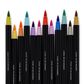 Legami - Set of 12 Brush Markers - Brush Markers - Pastel Colours