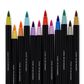 Legami Set of 12 Brush Markers - Brush Markers - Pastel Colours