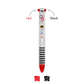 Legami - 2-Colour Ballpoint Pen - Robot - Click & Clack Display Pack of 12 Pcs