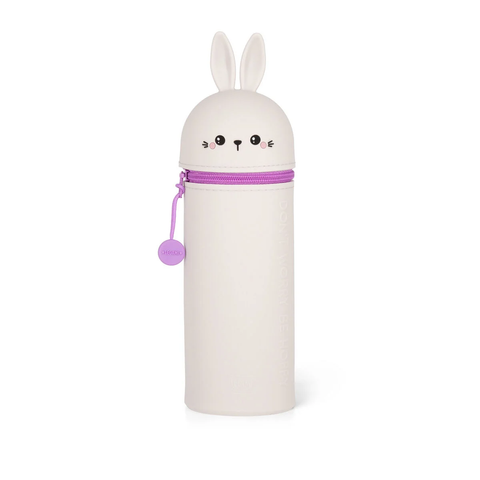 Legami - 2-in-1 Silicone Pencil Case - Kawaii - Bunny