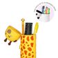 Legami - 2-in-1 Silicone Pencil Case - Kawaii - Giraffe